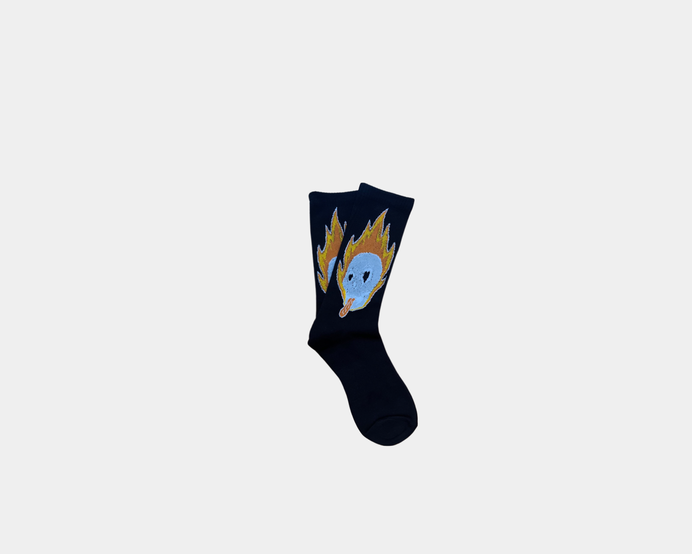 Flame Head Socks (Black)