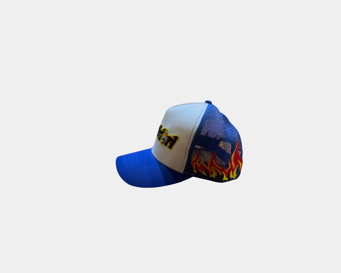 Flame Head Trucker Hat (Royal Blue)