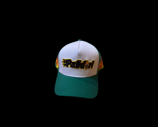 Flame Head Trucker Hat ( Green )